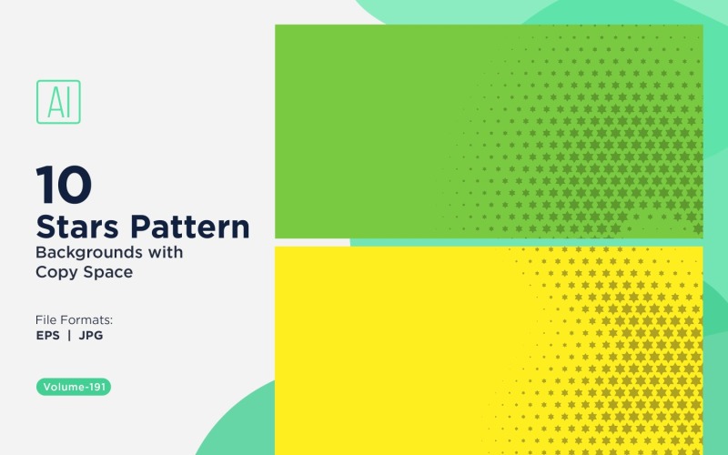 Dynamic Star Pattern Background Set 191