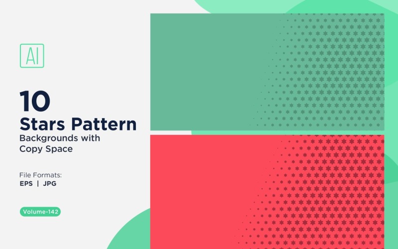 Dynamisches Sternenmuster-Hintergrundset 142