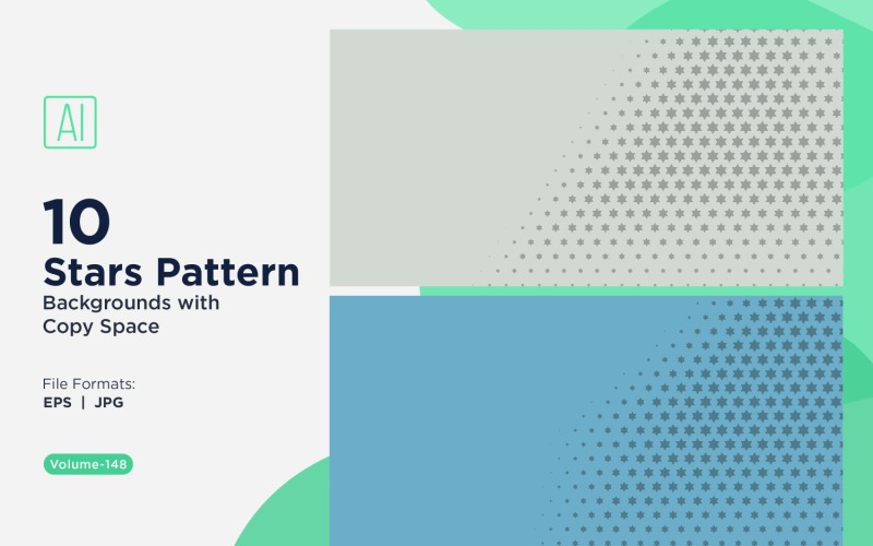 Dynamisches Sternenmuster-Hintergrundset 148