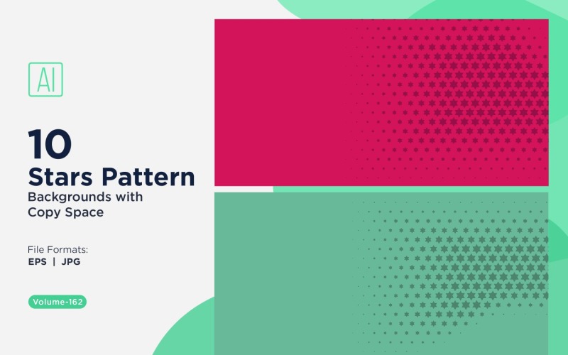 Dynamisches Sternenmuster-Hintergrundset 162