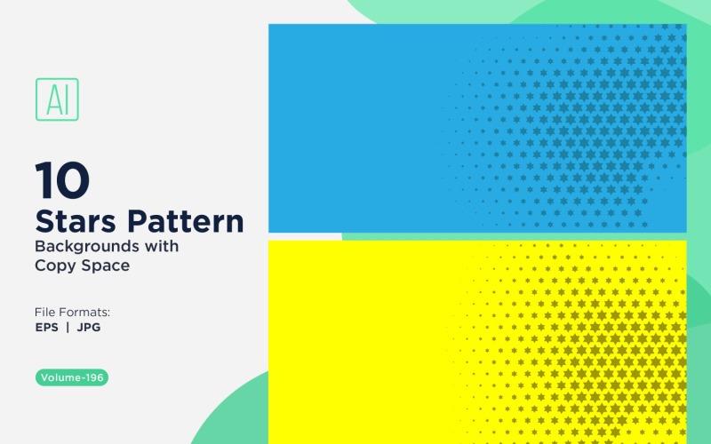 Ensemble d'arrière-plans à motifs d'étoiles dynamiques 196