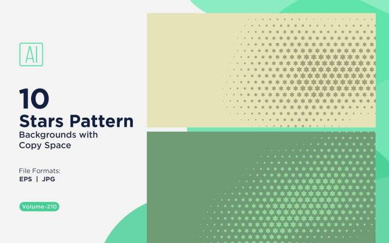 Ensemble d'arrière-plans à motifs d'étoiles dynamiques 210