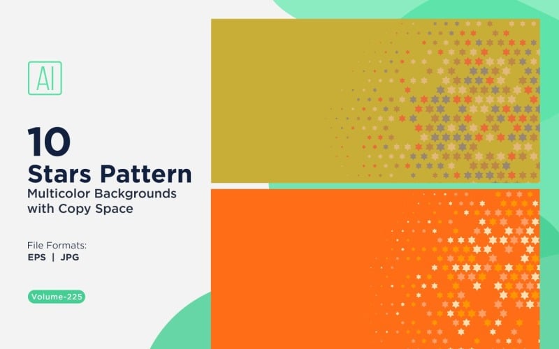 Star Pattern Background Multi Colors 225