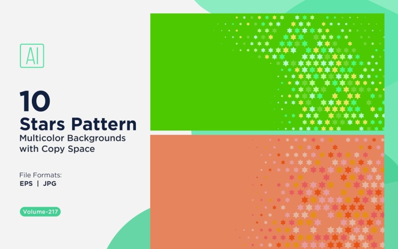 Sternenmuster-Hintergrund, mehrere Farben 217