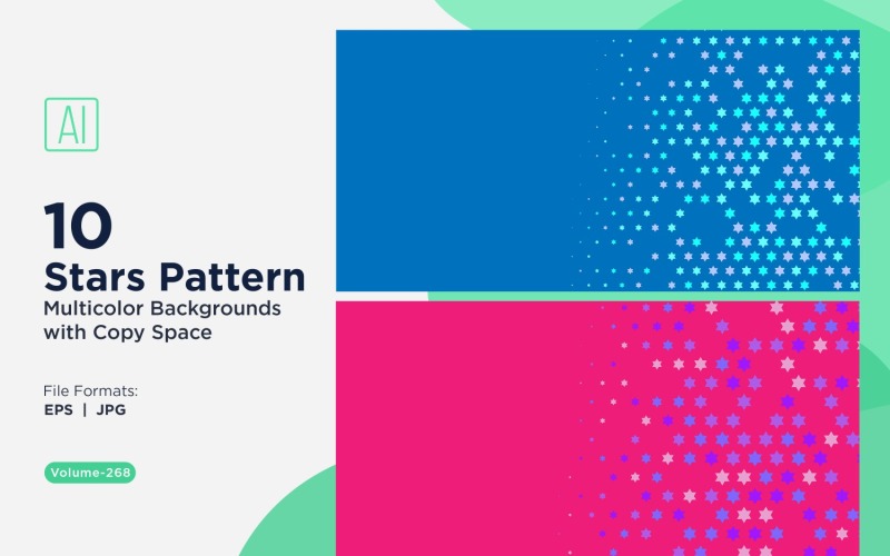 Sternenmuster-Hintergrund, mehrere Farben 268