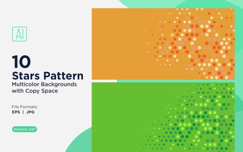 Sterpatroon Achtergrond Multi Kleuren 227