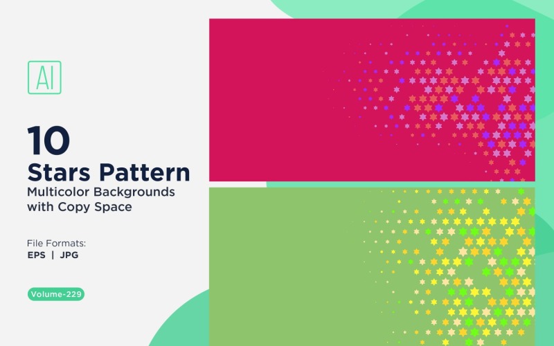 Sterpatroon Achtergrond Multi Kleuren 229