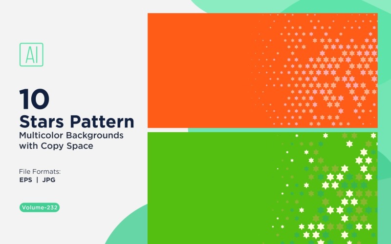 Sterpatroon Achtergrond Multi Kleuren 232