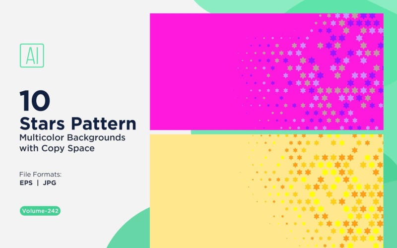 Sterpatroon Achtergrond Multi Kleuren 242