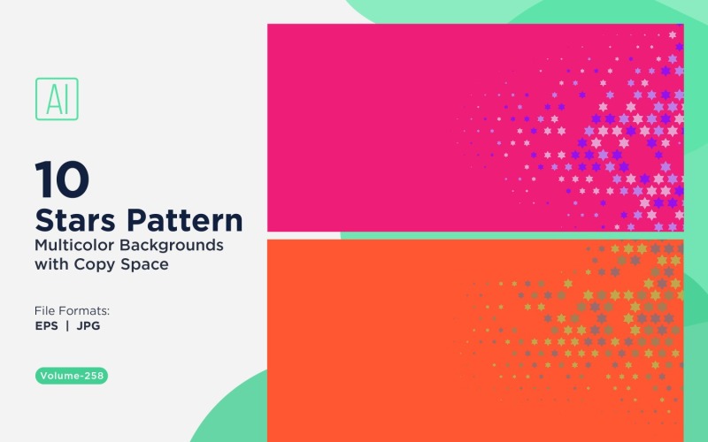 Sterpatroon Achtergrond Multi Kleuren 258