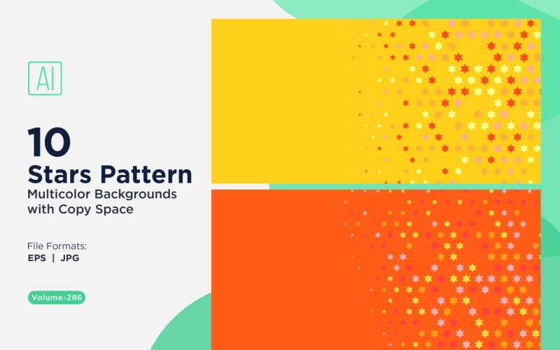 Sterpatroon Achtergrond Multi Kleuren 286