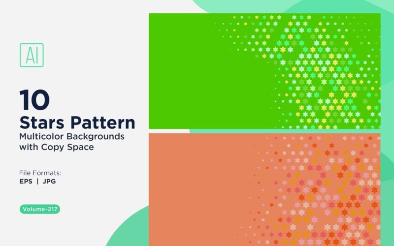Stjärnmönster Bakgrund Multi Colors 217