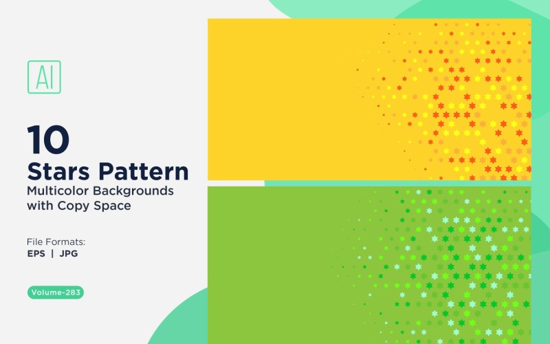 Více barev pozadí vzoru hvězd 283