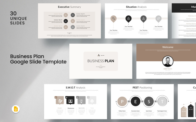 Business Plan Google Slide #440689 - TemplateMonster