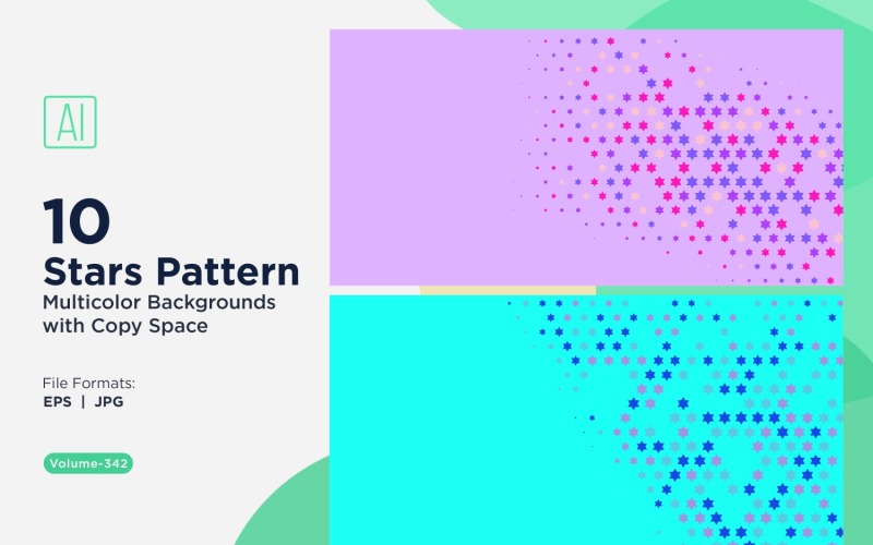 Star Pattern Background Multi Colors 342