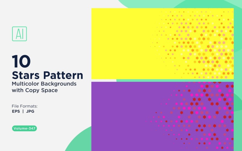 Star Pattern Background Multi Colors 347