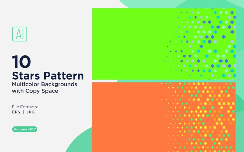 Sternenmuster-Hintergrund, mehrere Farben, 307