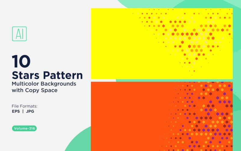 Sternenmuster-Hintergrund, mehrere Farben, 316