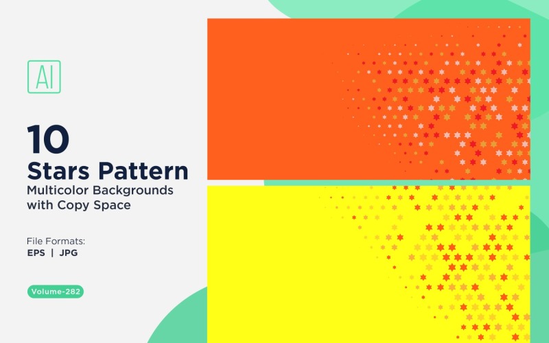 Sterpatroon Achtergrond Multi Kleuren 282