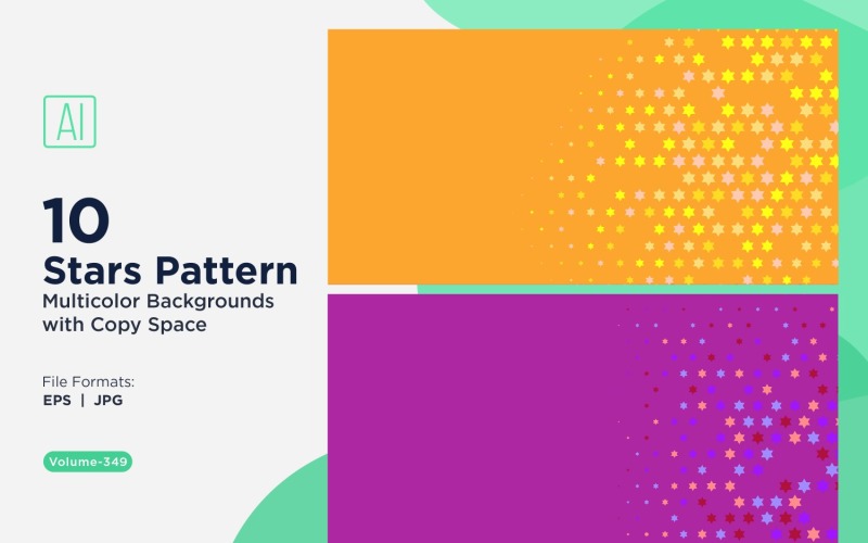 Sterpatroon Achtergrond Multi Kleuren 349