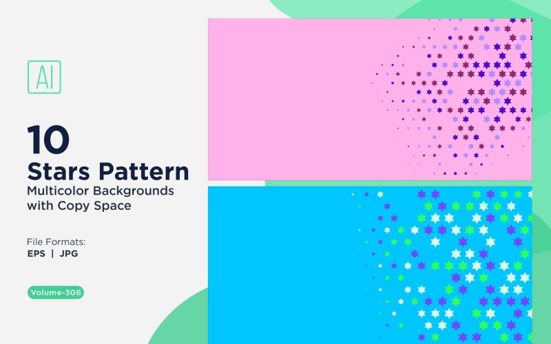 Stjärnmönster Bakgrund Multi Colors 306