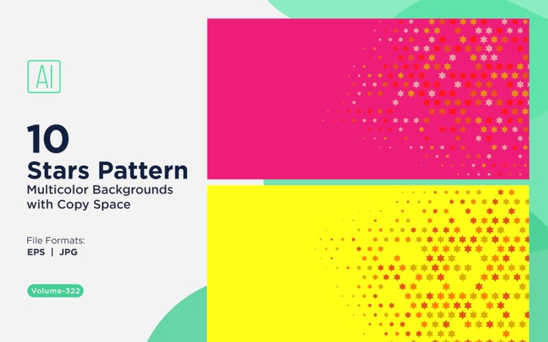 Stjärnmönster Bakgrund Multi Colors 322