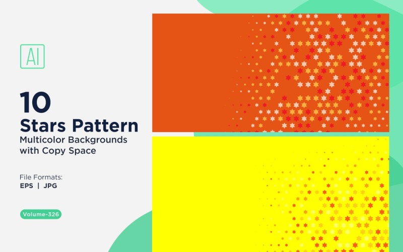 Stjärnmönster Bakgrund Multi Colors 326