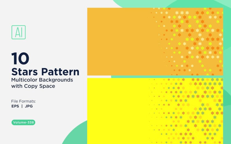 Tło w kształcie gwiazdy, wielokolorowe 338