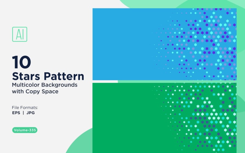 Többszínű csillagmintás háttér 335