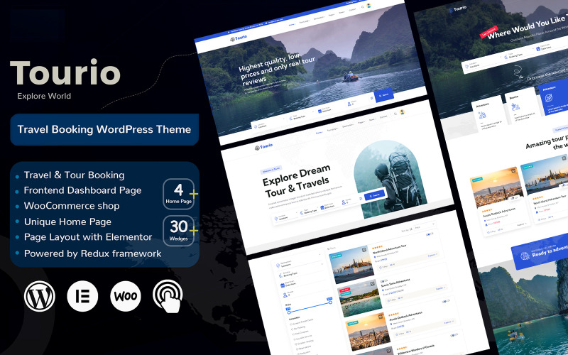 Tourio - Tema WordPress per la prenotazione di viaggi e tour