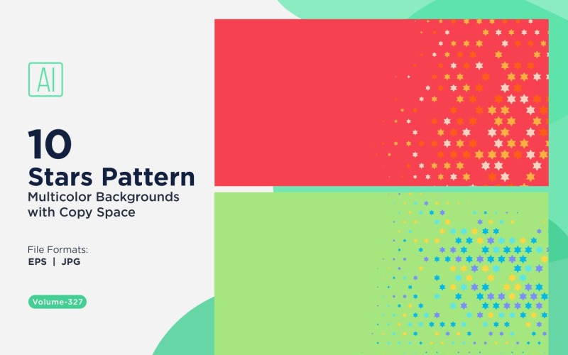 Yıldız Desenli Arkaplan Çok Renkli 327