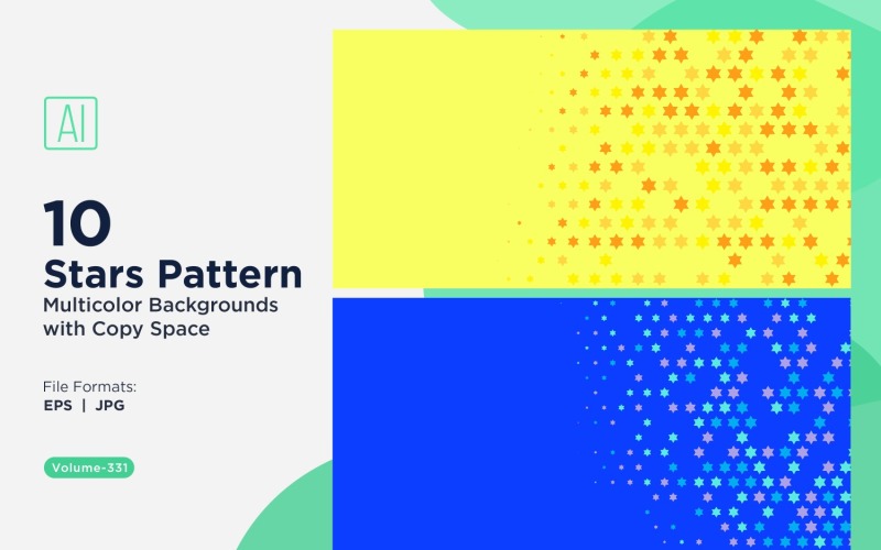 Yıldız Desenli Arkaplan Çok Renkli 331