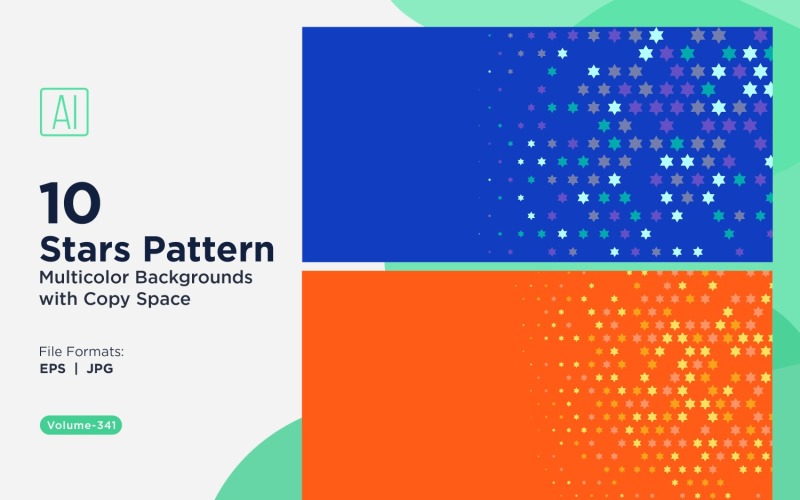 Yıldız Desenli Arkaplan Çok Renkli 341