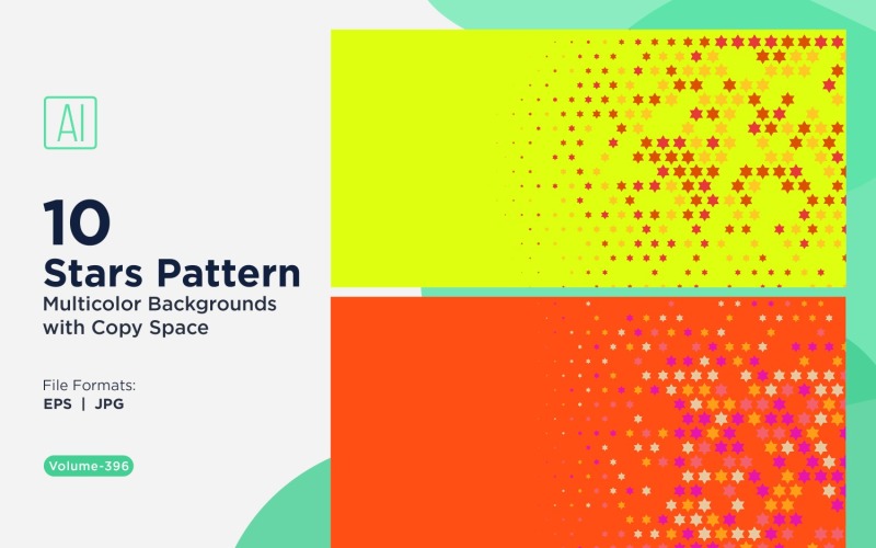 Sterpatroon Achtergrond Multi Kleuren 396