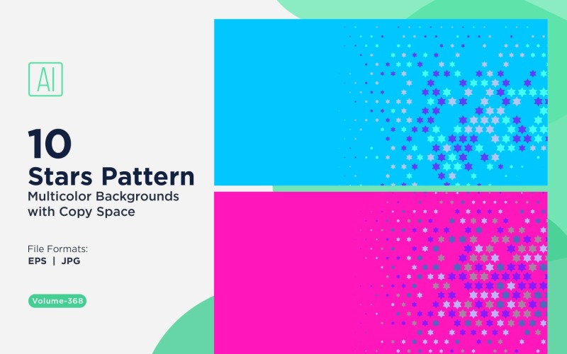 Stjärnmönster Bakgrund Multi Colors 368