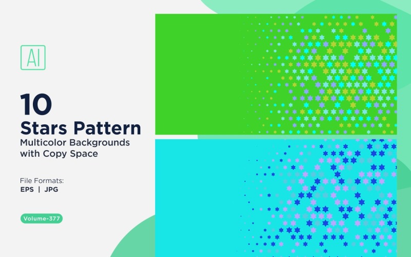 Yıldız Desenli Arkaplan Çok Renkli 377
