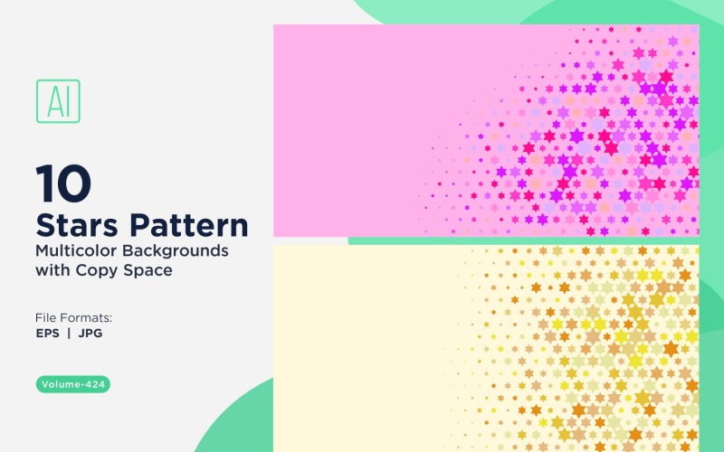 Színes csillagmintás háttér 424