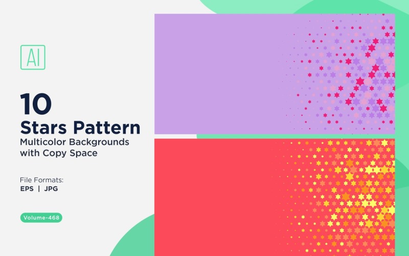 Барвисті зірки візерунок тло 468