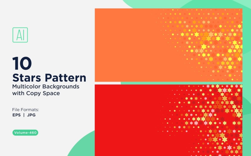 Kleurrijke sterrenpatroonachtergrond 460