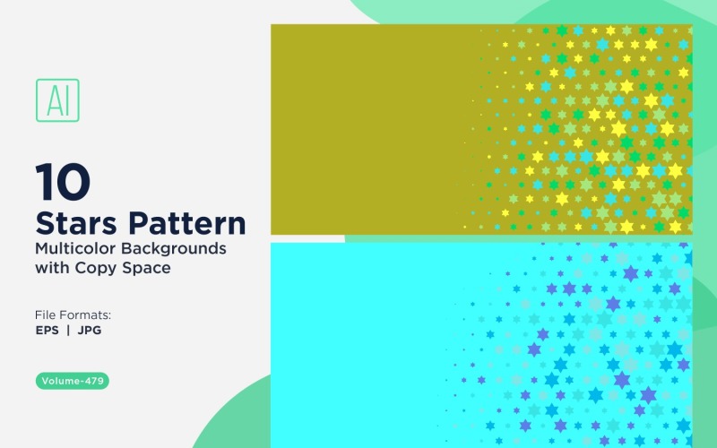 Kolorowe tło z wzorem gwiazd 479
