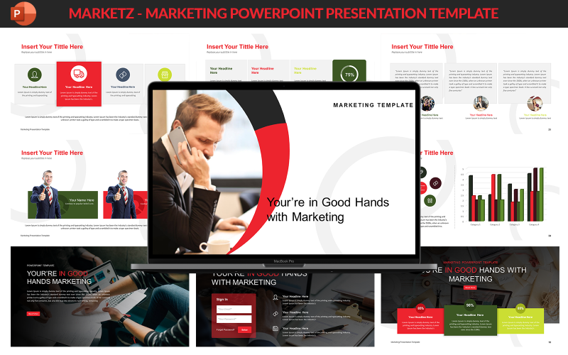 Marketz - Presentationsmall för marknadsföring