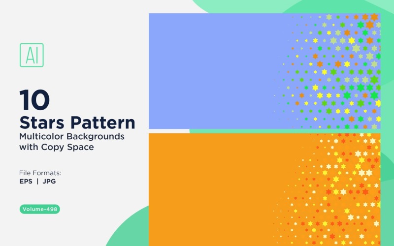 Барвисті зірки візерунок тло 498