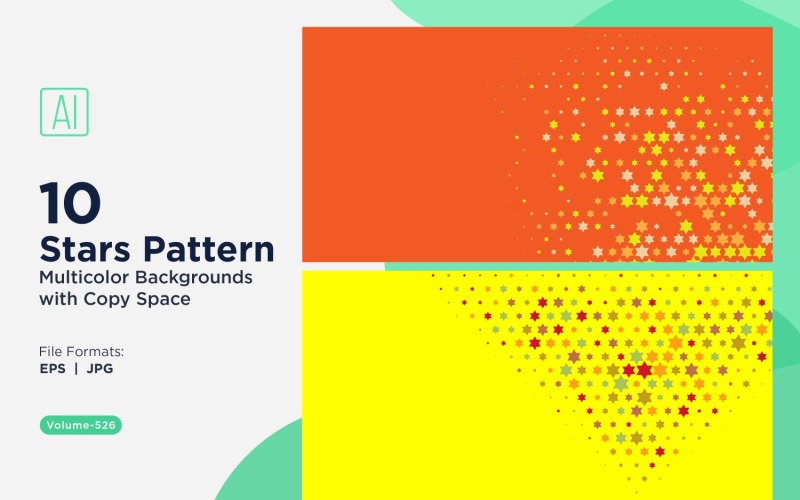 Барвисті зірки візерунок тло 526