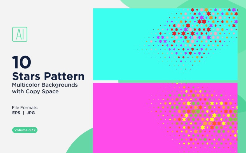 Барвисті зірки візерунок тло 532