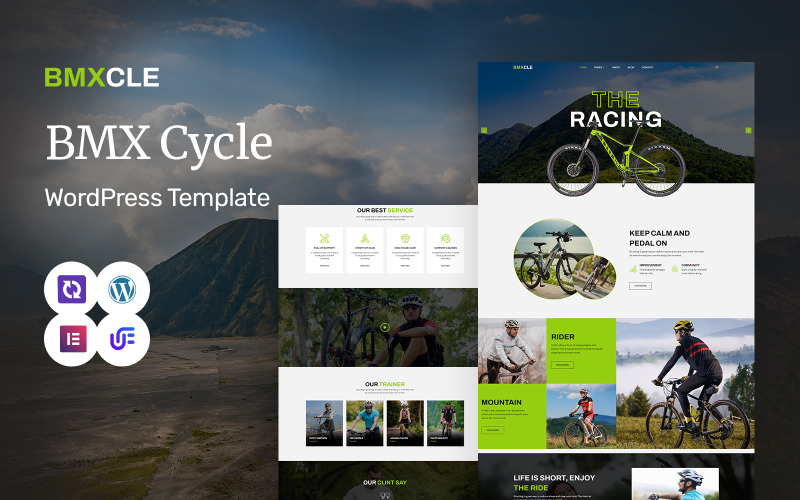 Bmxcle - BMX és kerékpáros többcélú modern WordPress Elementor téma
