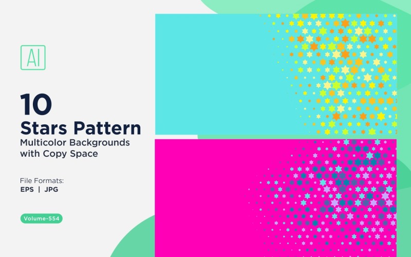 Färgglada stjärnor i bakgrunden 554