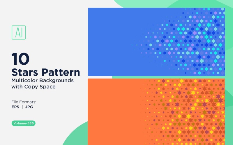 Färgglada stjärnor mönster bakgrund 536