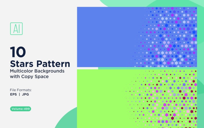 Színes csillagmintás háttér 499