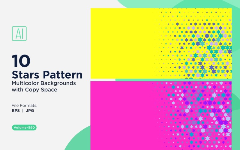 Барвисті зірки візерунок тло 590