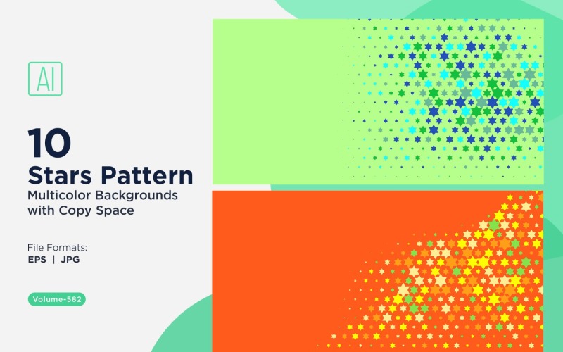 Färgglada stjärnor mönster bakgrund 582